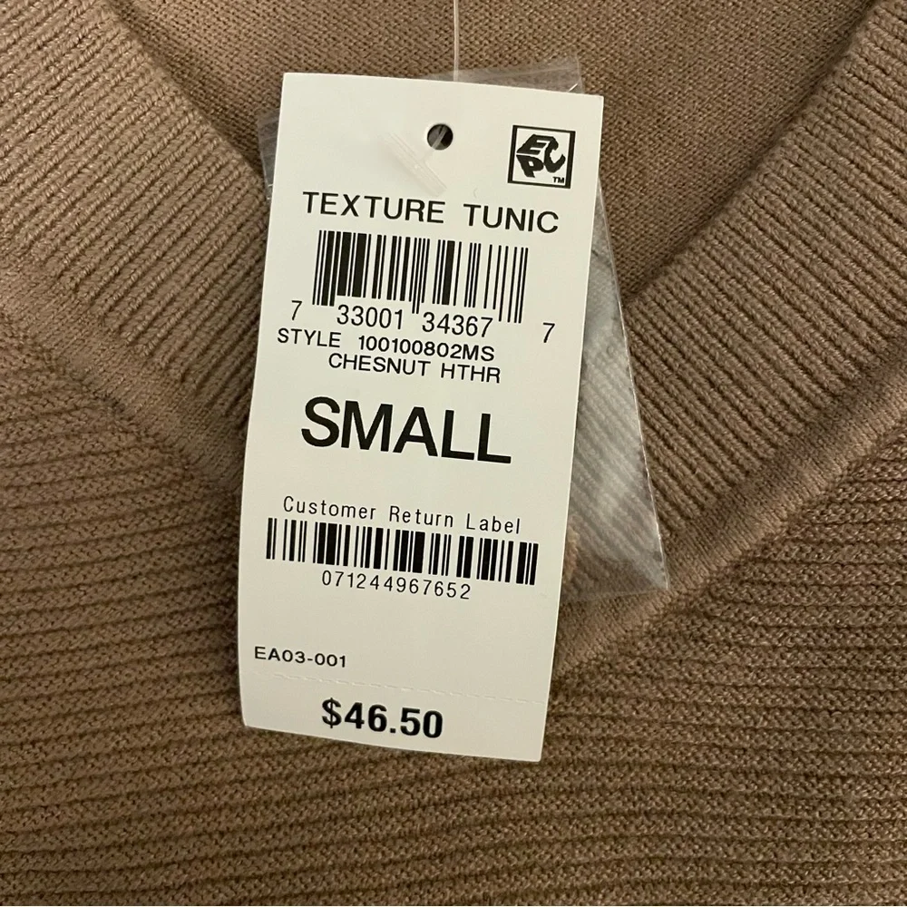 Tan V-Neck Sweater by Karen Scott Size: Small NWT!! 🤎 - Picture 15 of 15